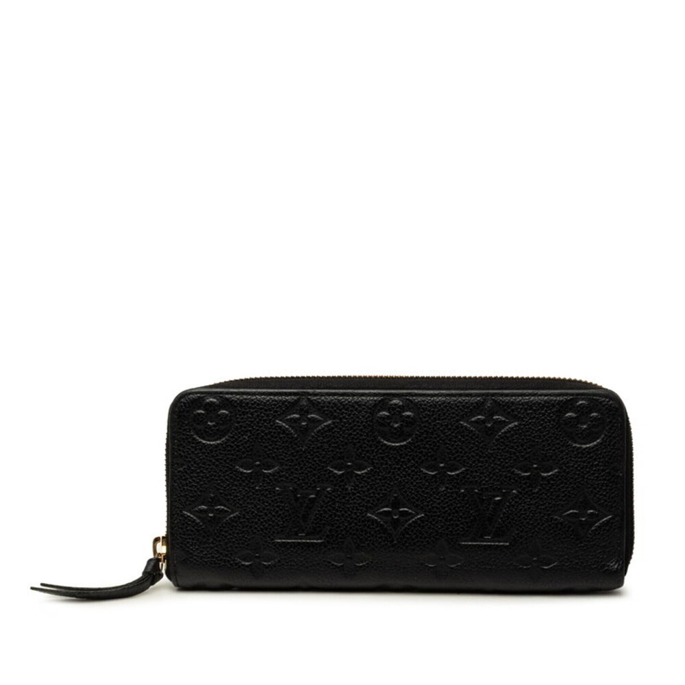 Louis Vuitton Monogram Empreinte Portefeuille Clemence Round Zip Long Wallet ...